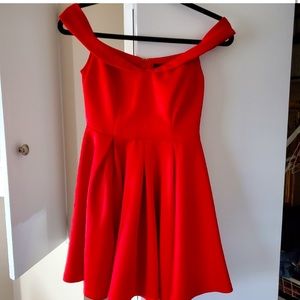 Red Trac from dry goods formal mini dress